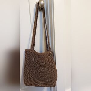 SAK Tan Crochet purse